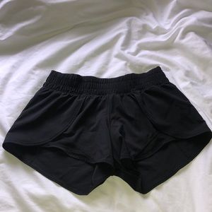 Black Lululemon Shorts with mesh lining— Size 4